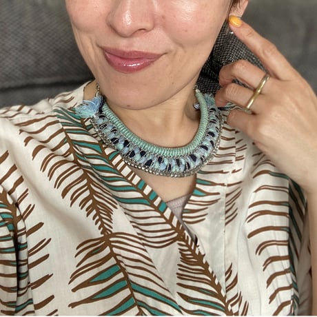 collier africain(blue)