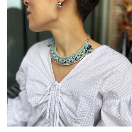 collier africain(blue)