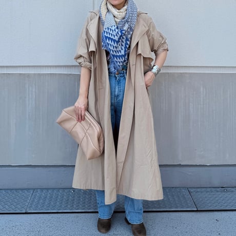 cotton jacquard  square scarf(sand）