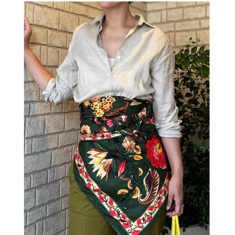 big jungle scarf (GREEN)
