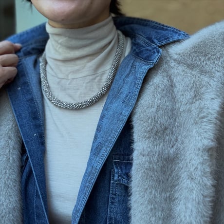 Round Metal Necklace （silver）