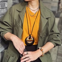 double moon necklace （multicolor）