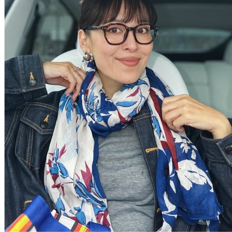 Eté Scarf（blue)