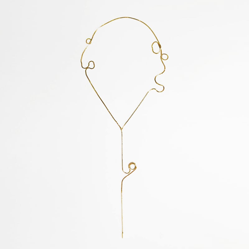 SASKIA DIEZ サスキア ディツ】 細め ゴールド ファイン フリンジ