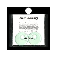 『廃盤につき在庫限り』 acrylic【サークル大 ガラス】GUM EARRING parts  アクリリック 坂雅子