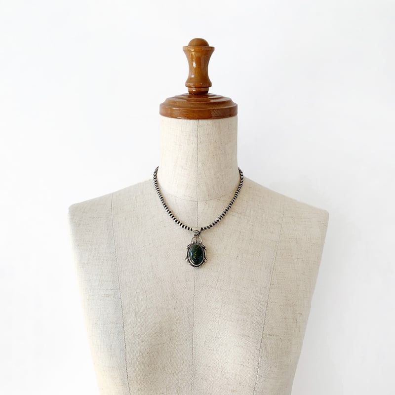 ERICKA NICOLAS BEGAY【05 ブラッドストーン ペンダントトップ 】ハン