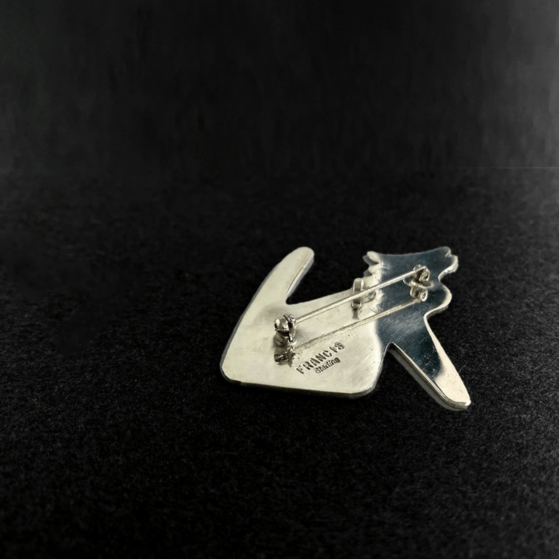 Melvin Francis コヨーテ ピンブローチ】シルバー925 ナバホ