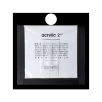 【取寄せ】acrylic【ロングレクタングル ホワイト 和紙】GUM EARRING parts アクリリック 坂雅子