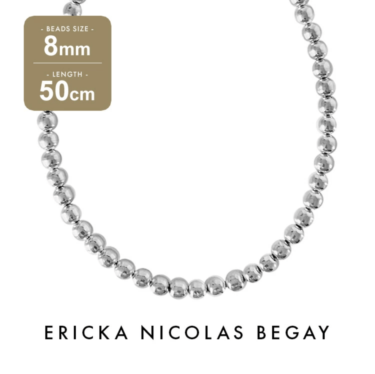 ERICKA NICOLAS BEGAY【8mm/50cm Shiny navajo pear...