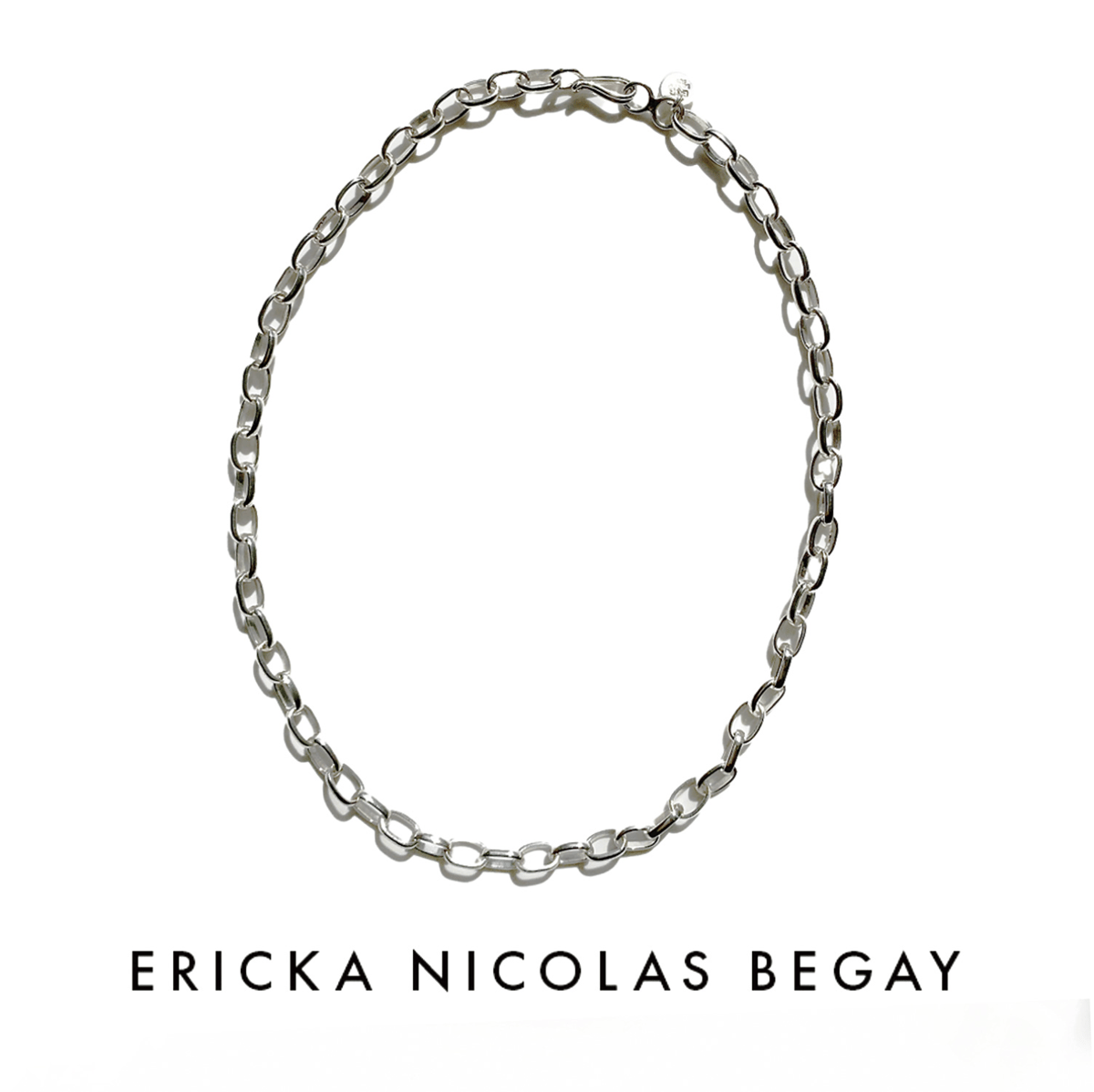 Erica Nicolas Begay オーバルネックレス 60cm 美品IENA 【ERICKA NICOLAS BEGAY】ネックレス(60cm) セール