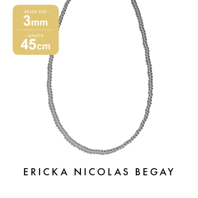 ERICKA NICOLAS BEGAY 3mm/45cm Navajo Pearl Nec