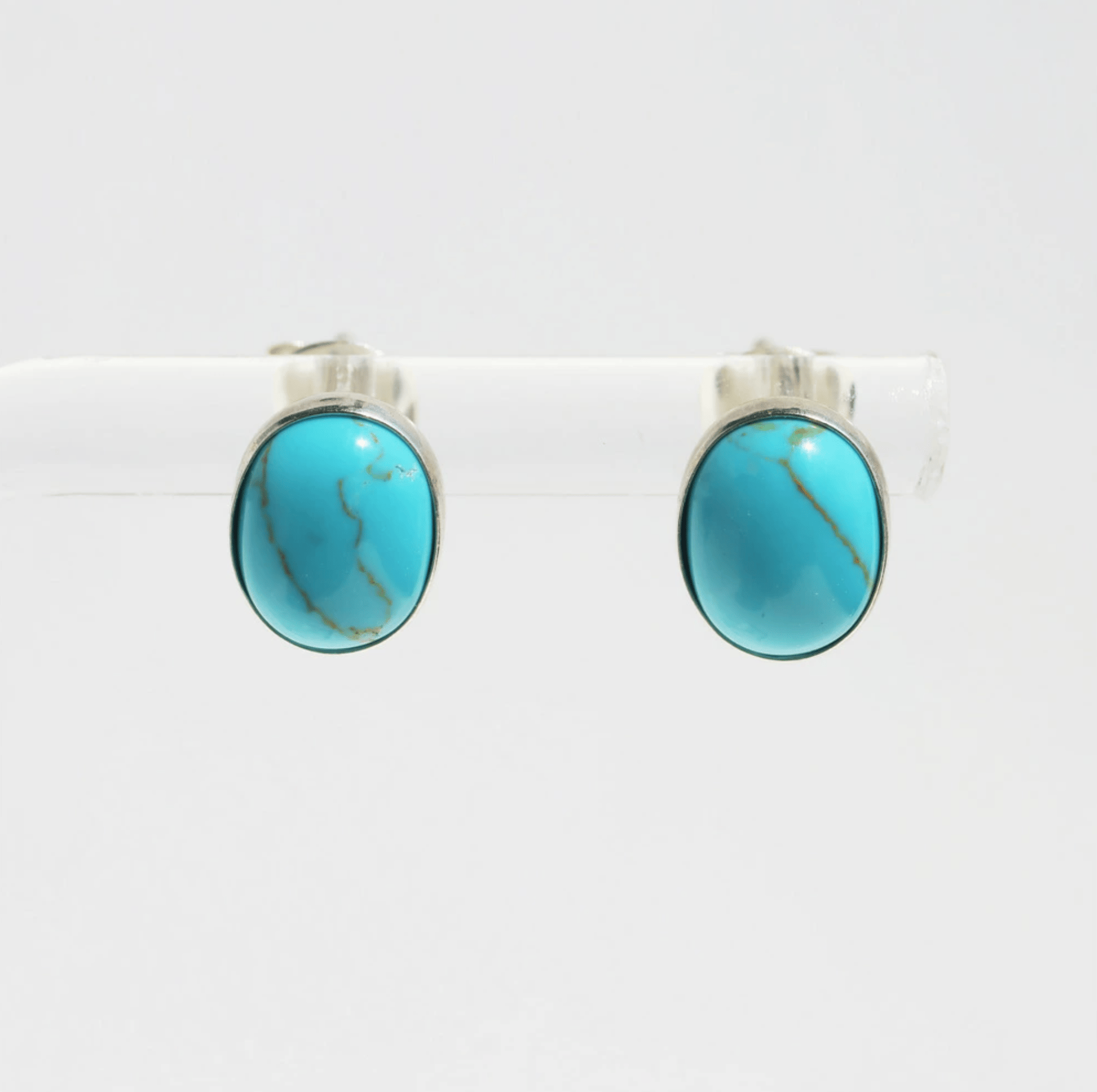 HARPO ハルポ【E331】TURQUOISE CABOCHON EARRINGS ターコイ