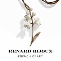 Renard Bijoux レナード ビジュー フレンチクラフト 【Frower Choker Necklace Mother Of Pearl 】