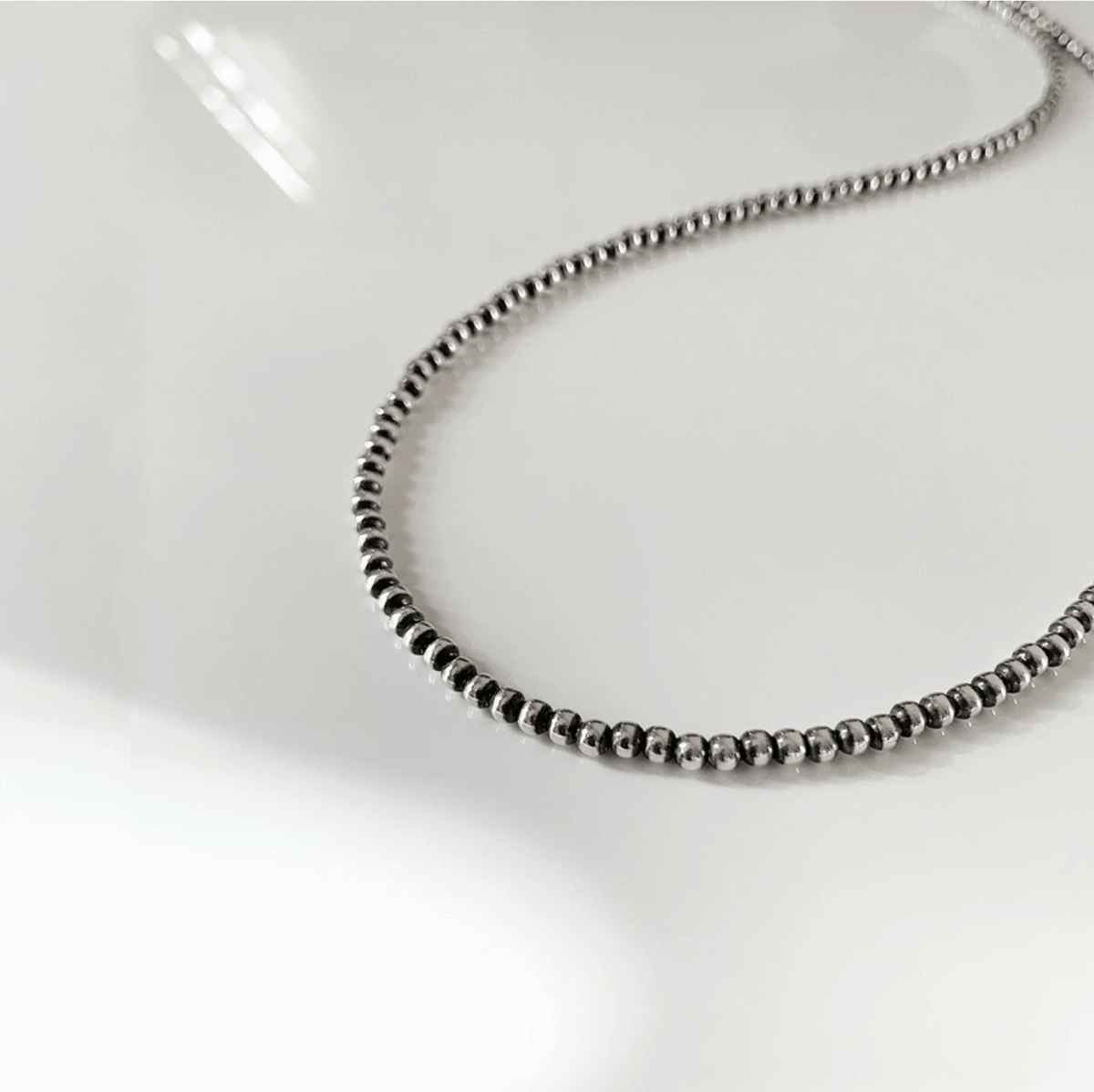 ERICKA NICOLAS BEGAY ネックレス 燻 3mm 60㎝