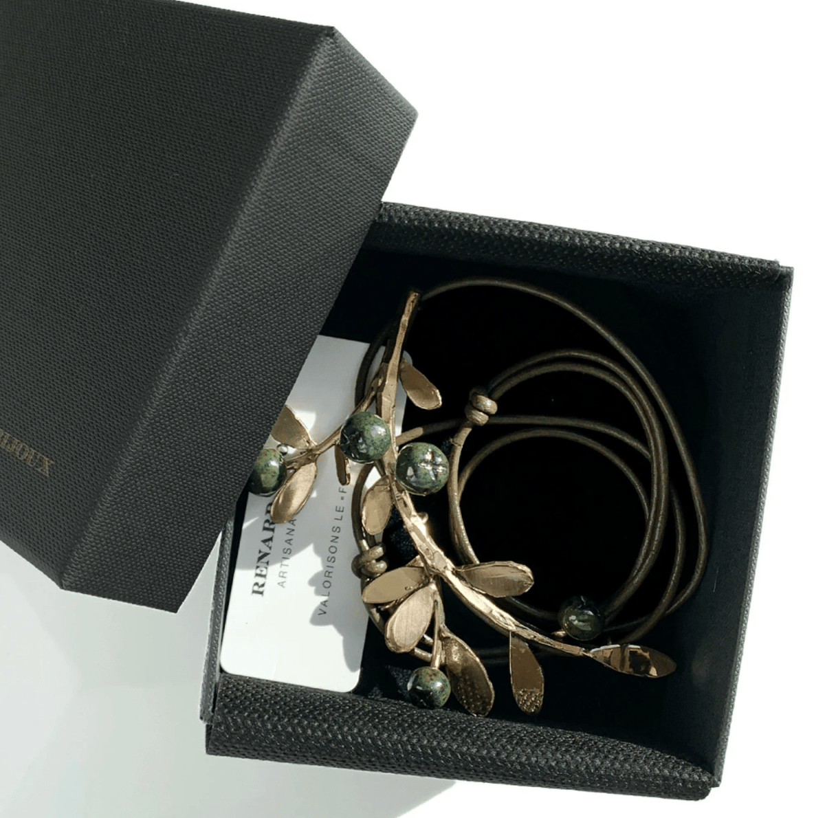 Renard Bijoux レナード ビジュー ブルーベリー ダークグリーン メタル