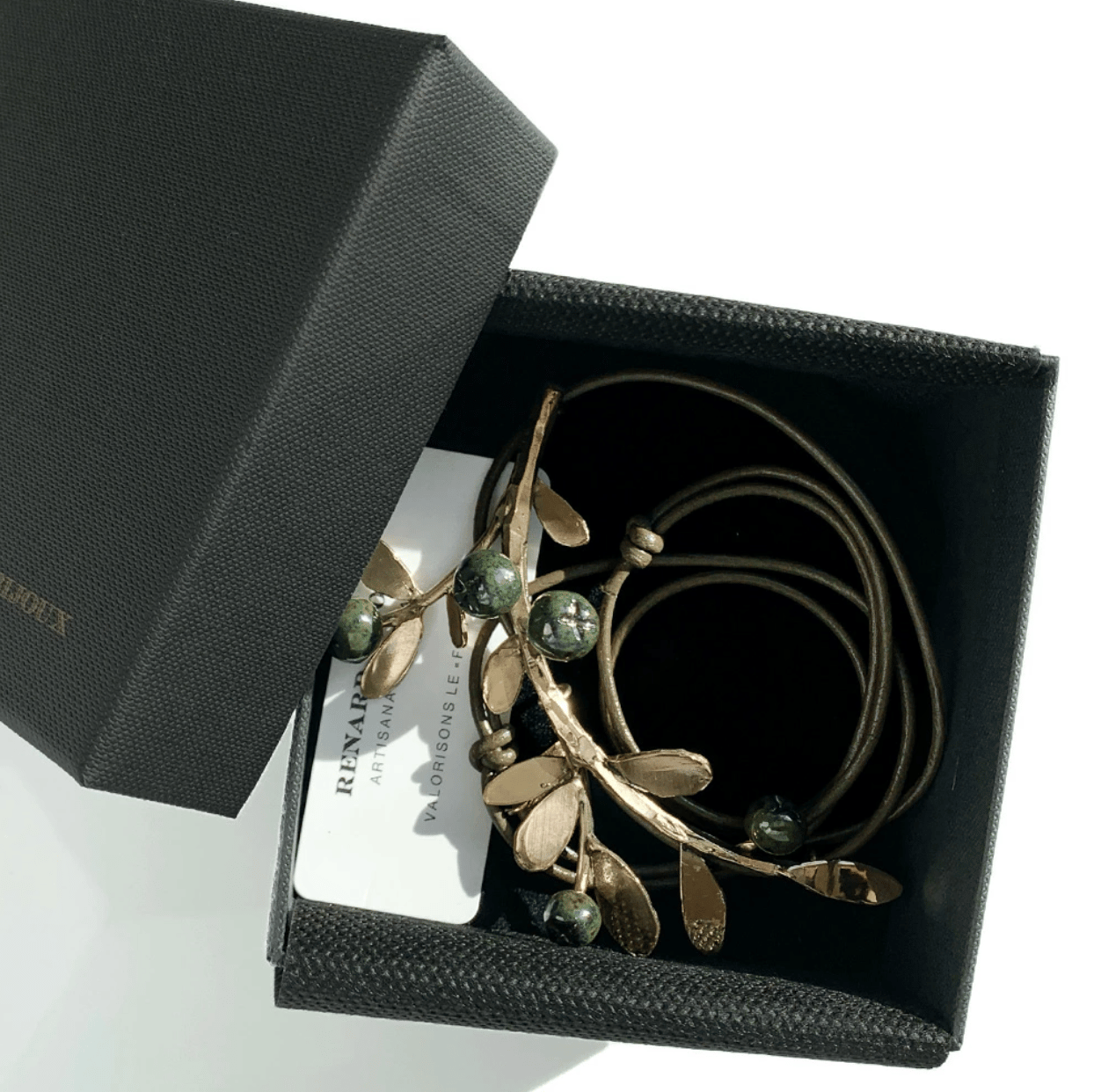 Renard Bijoux レナード ビジュー ブルーベリー ダークグリーン メタル