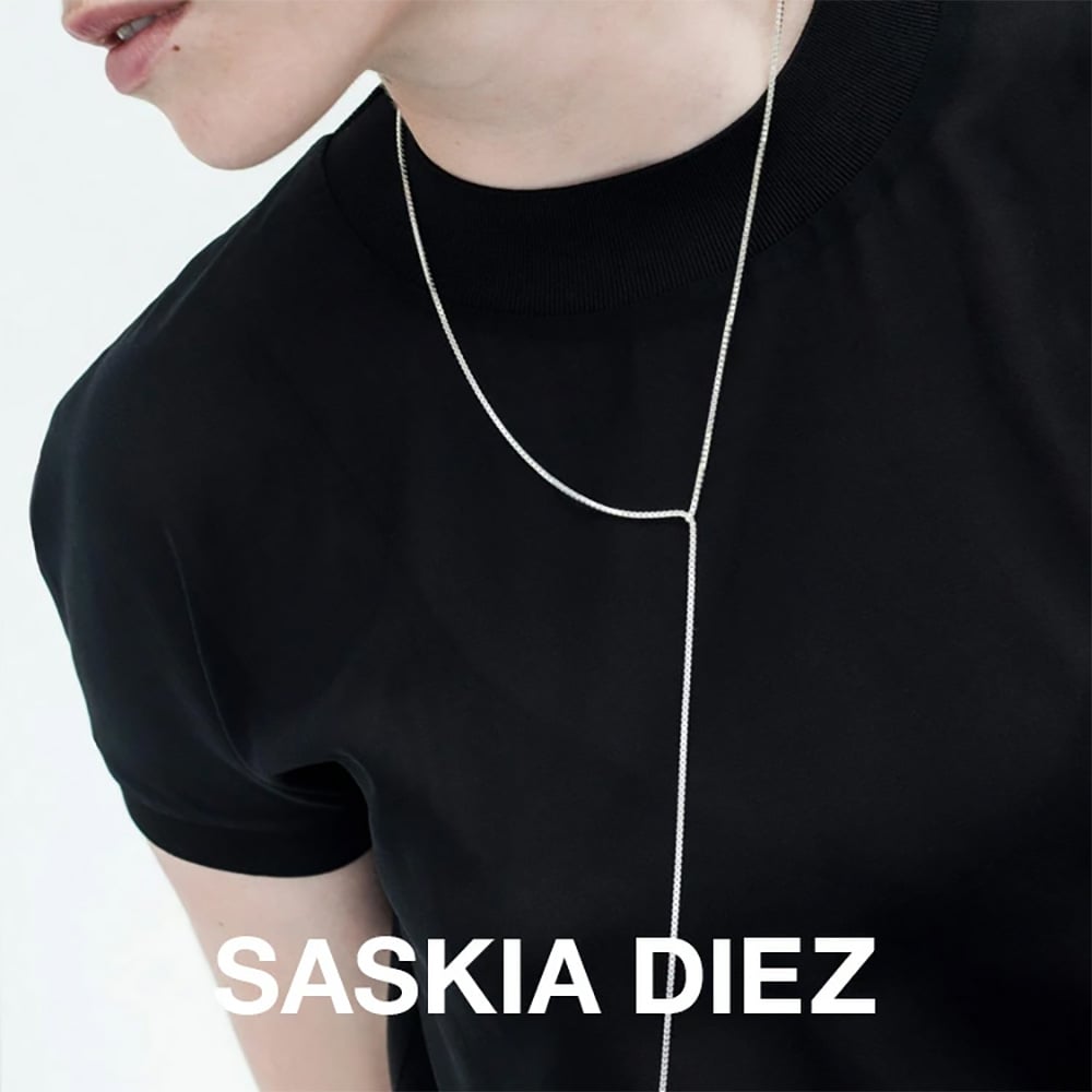 SASKIA DIEZ サスキアディッツ フリンジネックレス SASKIA DIEZ サスキア ディツ】 細め シルバー ファイン