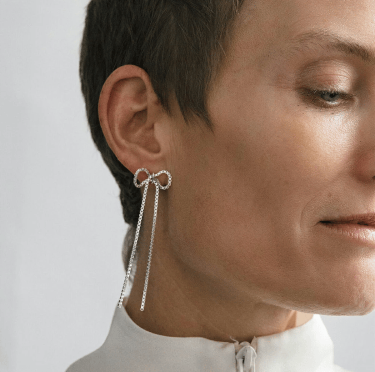 SASKIA DIEZ サスキア ディツ】【リボン ピアス シルバー925 ゴールド