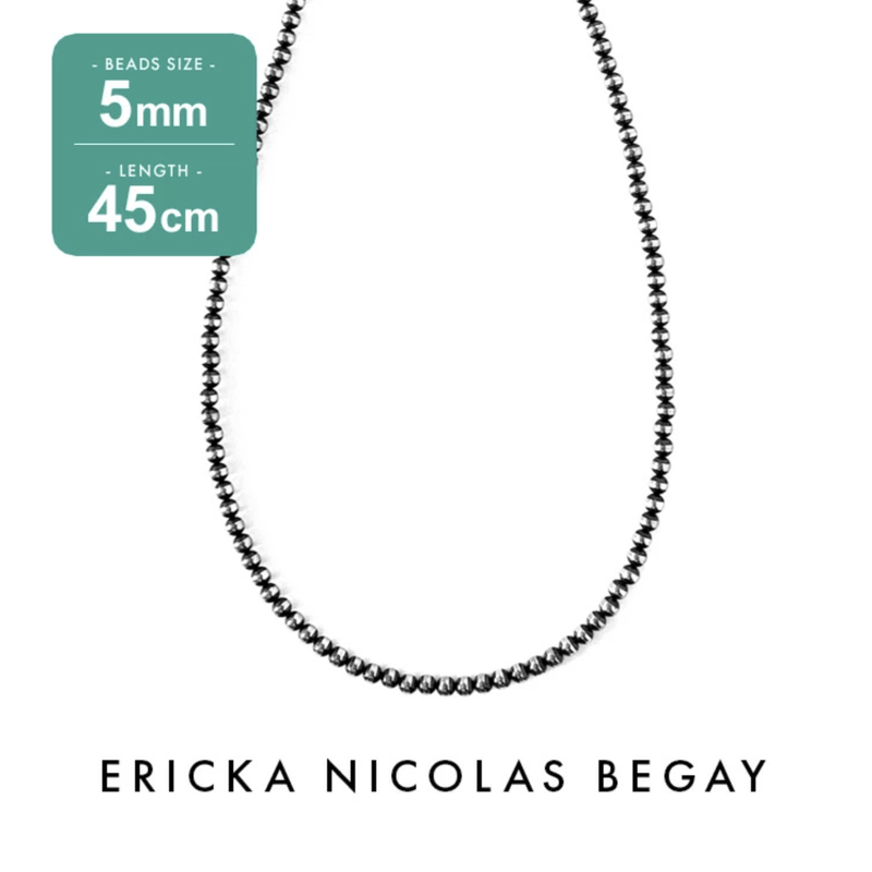 ERICKA NICOLAS BEGAY 5mm/45cm Oxidized navajo