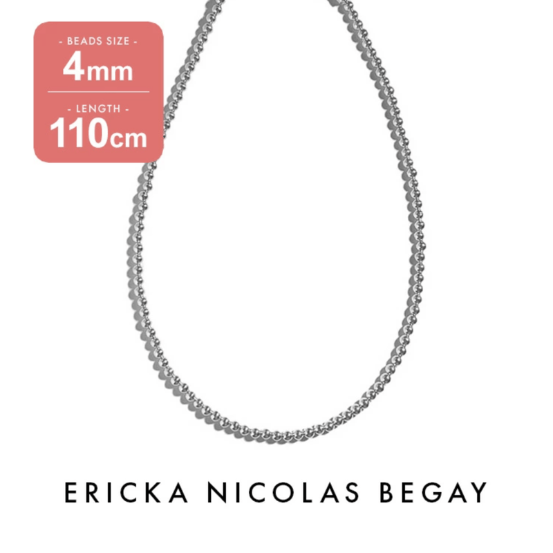 ERICKA NICOLAS BEGAY【4mm/110cm Shiny navajo pea ERICKA NICOLAS BEGAY【4mm/110cm Shiny navajo pea