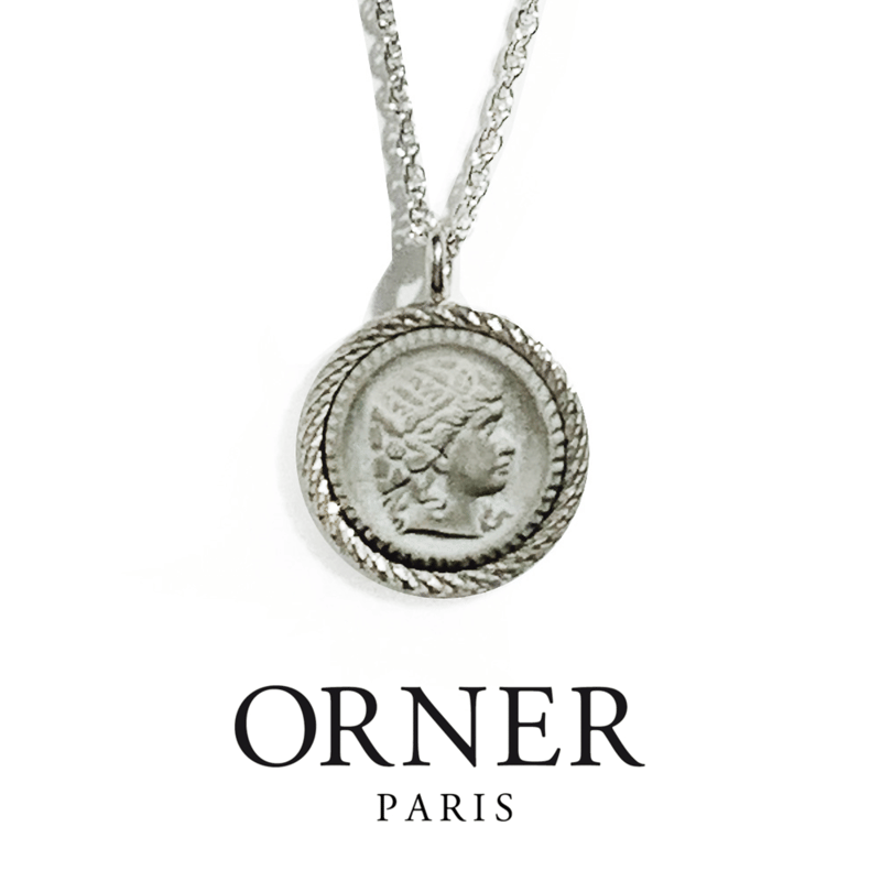 ORNER オルネー【アンティーク グレー カメオ シルバー ORNER オルネー【アンティーク グレー カメオ シルバー