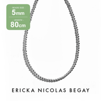 ERICKA NICOLAS BEGAY 5mm/80cm Navajo Pearl Necklace ナバホパール ネックレス シャイニー・オキシダイズド