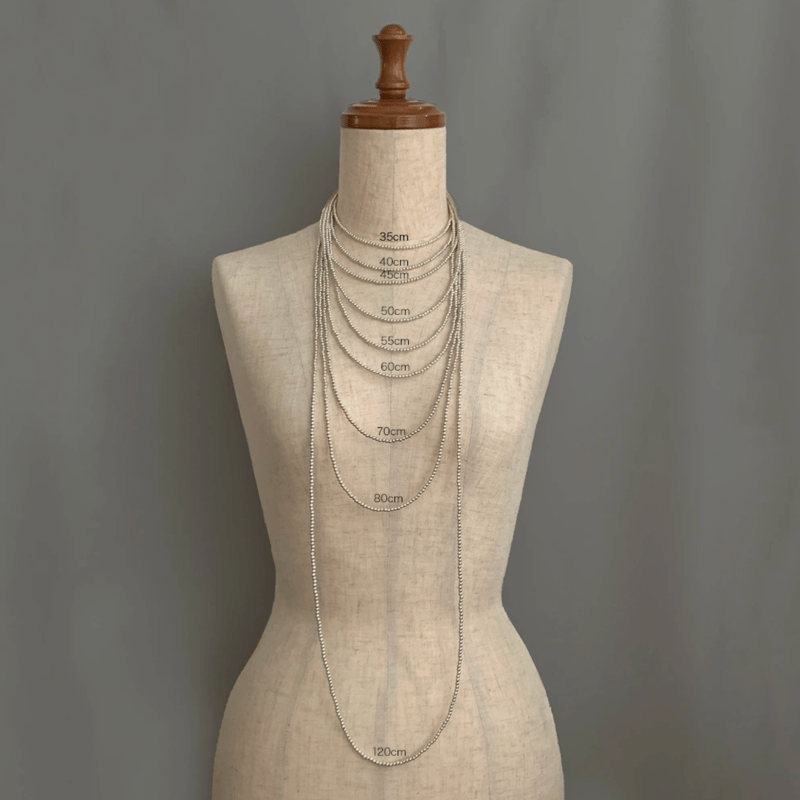 ERICKA NICOLAS BEGAY 5mm/40cm Oxidized navajo