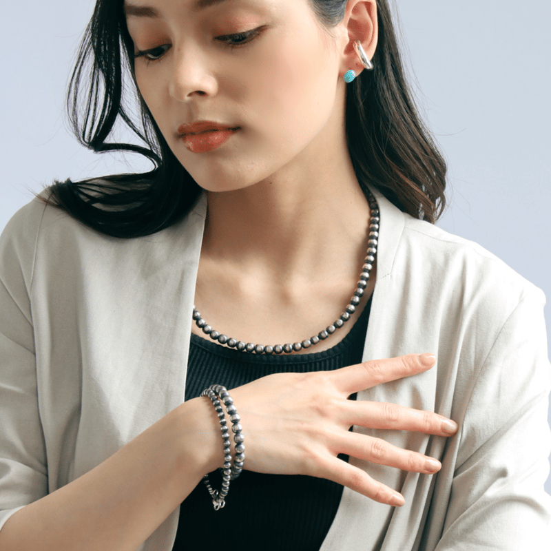 ERICKA NICOLAS BEGAY【7mm/19cm シャイニー ナバホパール