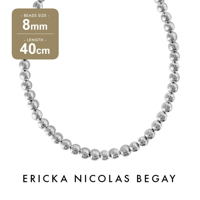 ERICKA NICOLAS BEGAY 8mm/40cm Navajo Pearl Necklace ナバホパール ネックレス シャイニー・オキシダイズド