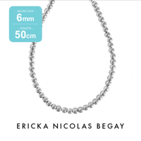 ERICKA NICOLAS BEGAY 6mm/50cm Navajo Pearl Necklace ナバホパール ネックレス シャイニー・オキシダイズド
