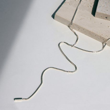 【SASKIA DIEZ サスキアディツ】 SILVER FRINGE NECKLACE NO1 シルバー フリンジ ネックレス 750mm×1.5mm 925 Sterling Silver