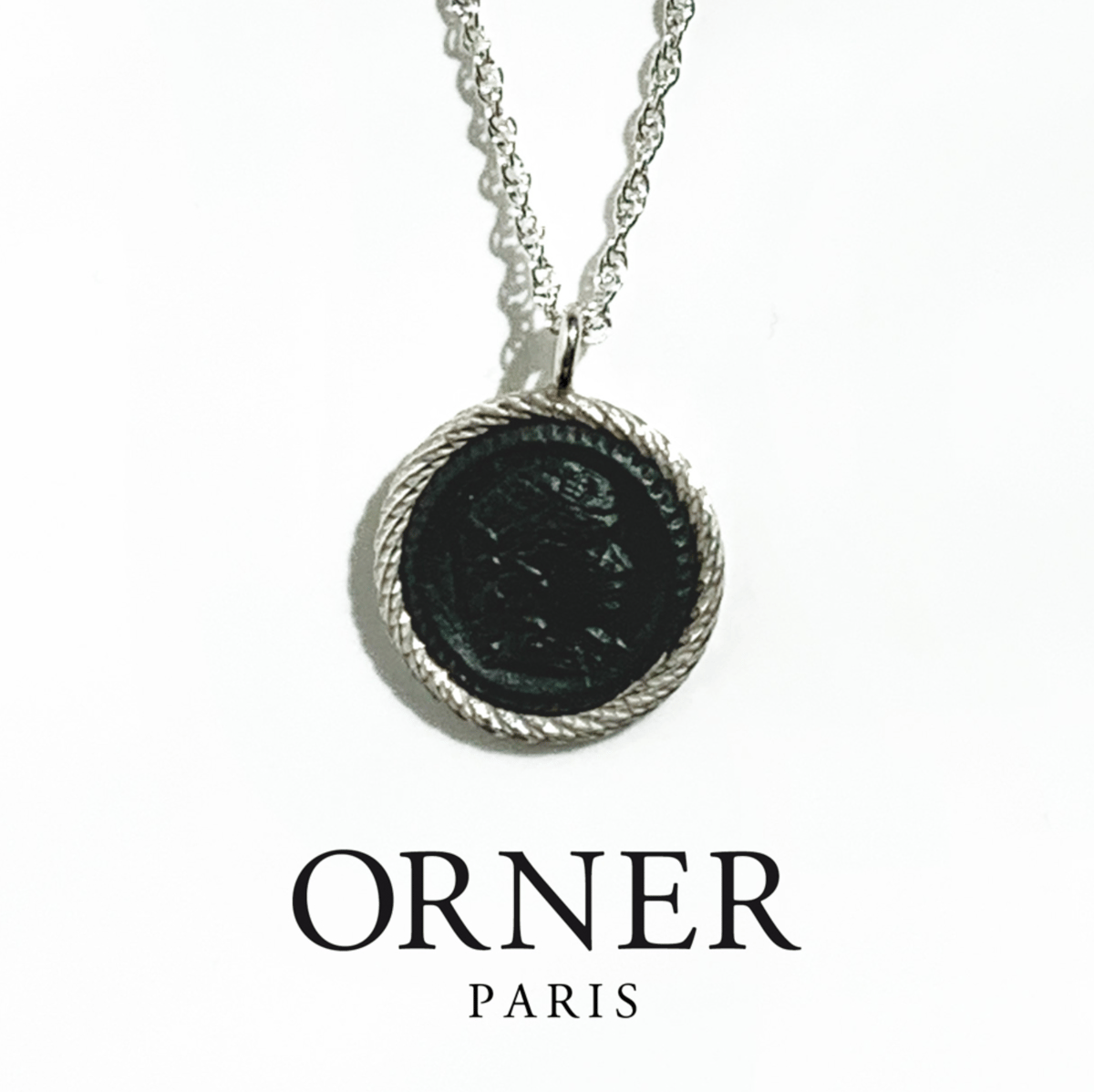 ORNER オルネー【アンティーク ブラック カメオ シルバー ORNER オルネー【アンティーク ブラック カメオ シルバー