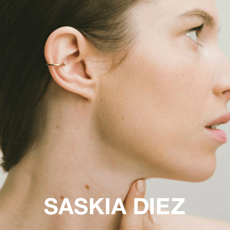 ☆希少☆未使用品☆ SASKIADIEZ サスキアディツMESH BAG NO1 SASKIA DIEZ サスキア ディツ】 No.1 ワイヤー ボールド イヤーカフ | S