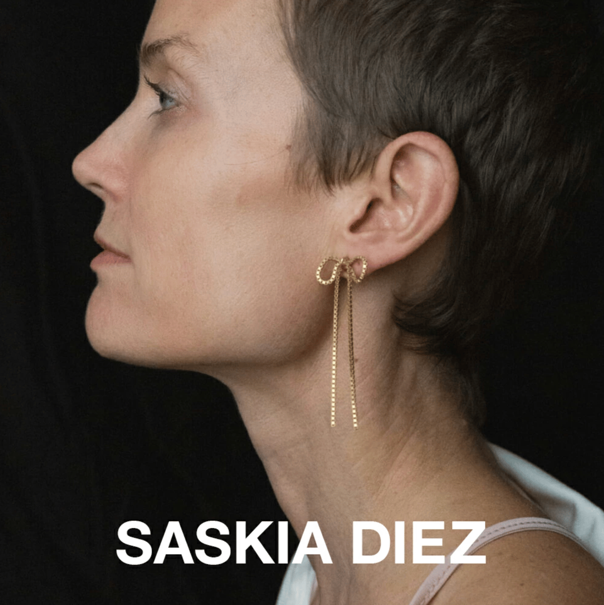 SASKIA DIEZ サスキア ディツ】【リボン ピアス シルバー925