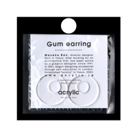 【取寄せ】acrylic【サークル大 クリア】GUM EARRING parts  アクリリック 坂雅子
