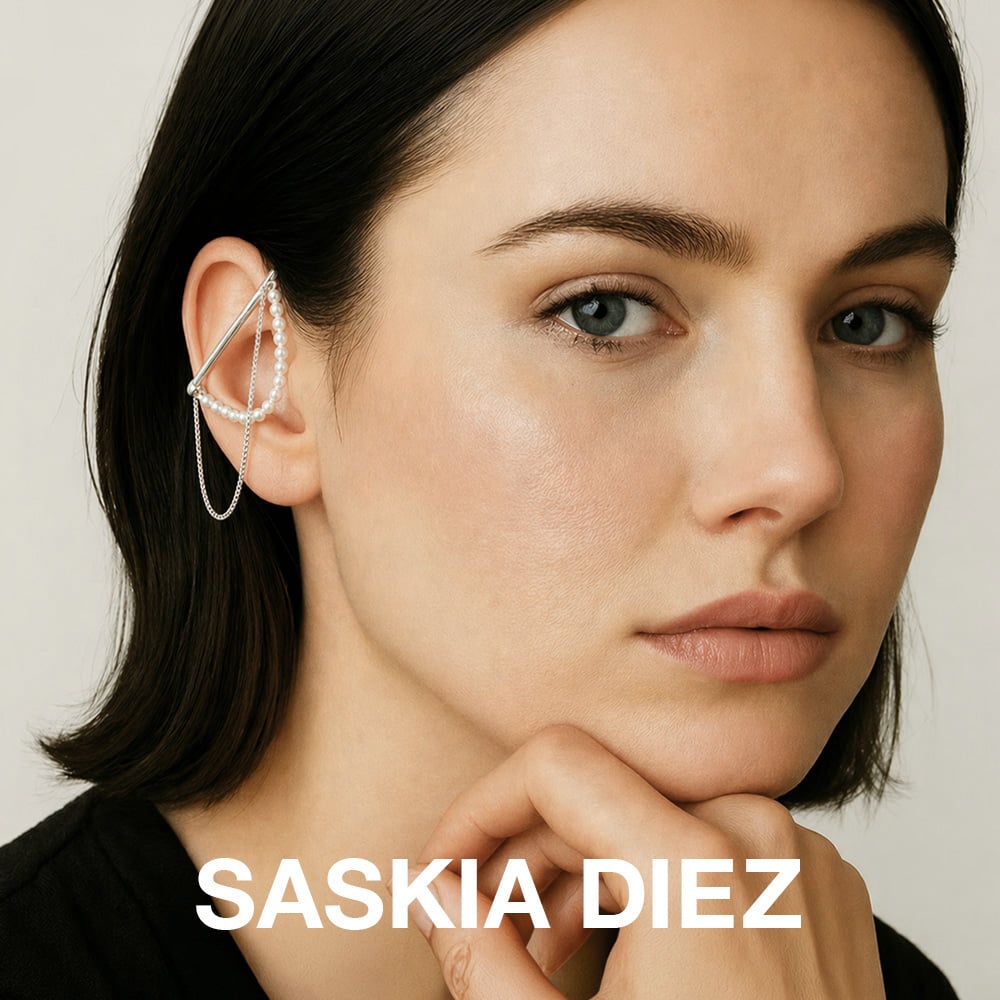☆希少☆未使用品☆ SASKIADIEZ サスキアディツMESH BAG NO1 SASKIA DIEZ サスキア ディツ】レブル ディツ パールチェーン
