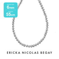 ERICKA NICOLAS BEGAY 6mm/55cm Navajo Pearl Necklace ナバホパール ネックレス シャイニー・オキシダイズド