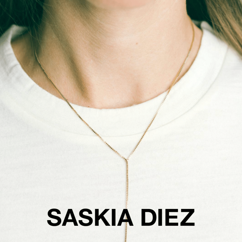 SASKIA DIEZ サスキアディツ Y字 フリンジ ネックレス ゴールド SASKIA DIEZ サスキア ディツ】GOLD FRINGE NECKLACE NO1