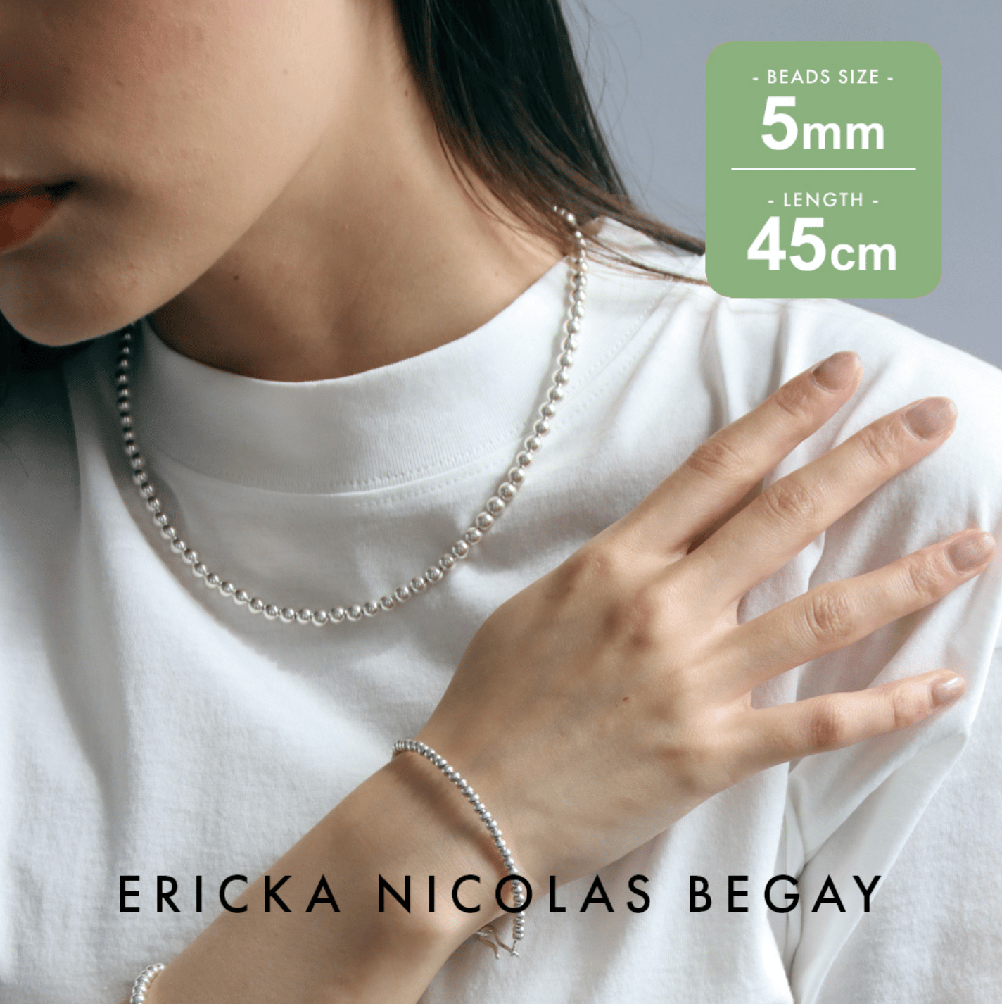 ERICKA NICOLAS BEGAY 5mm/45cm Navajo Pearl Neck