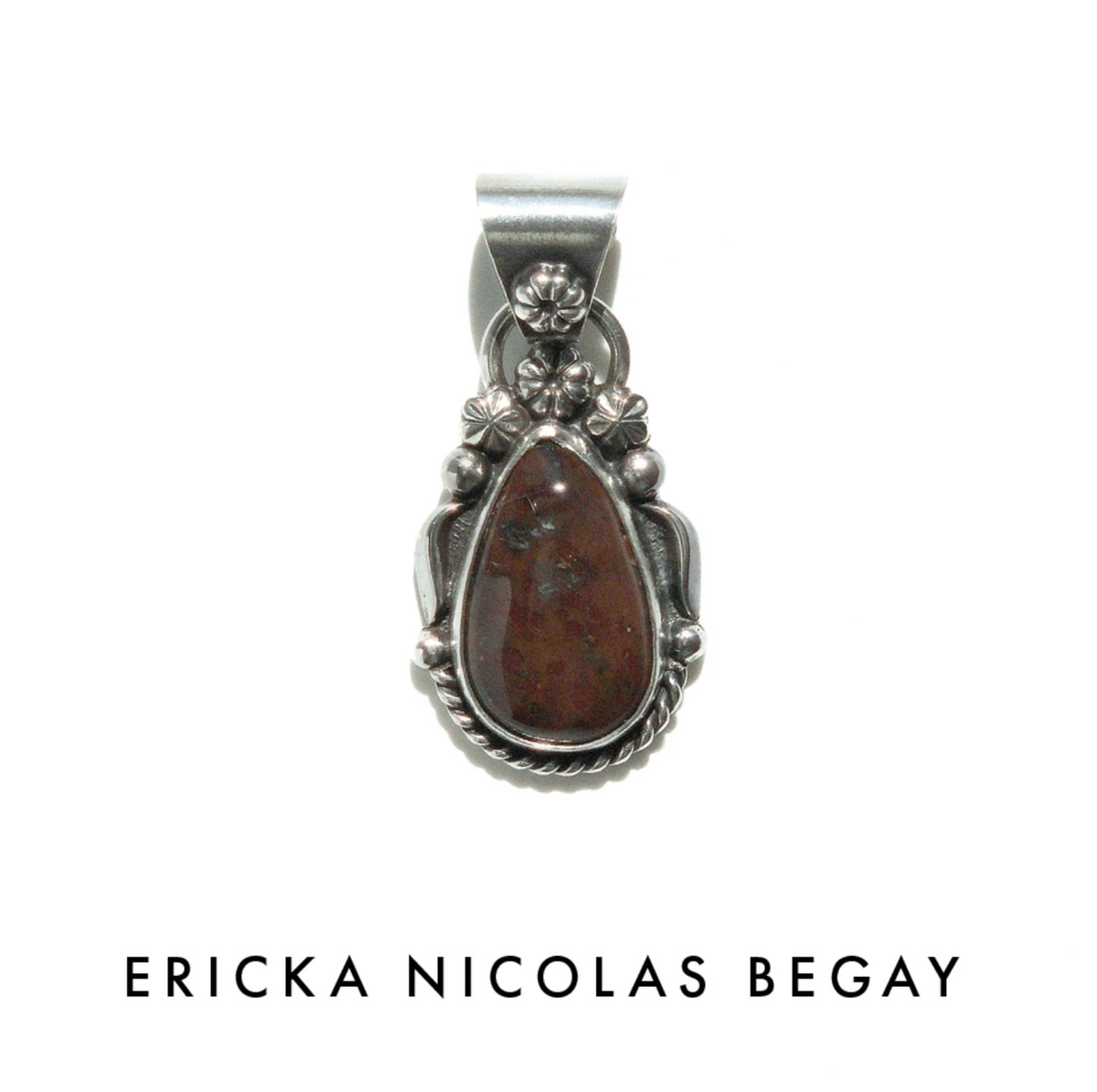 ERICKA NICOLAS BEGAY【03 ブラッドストーン ペンダントトップ