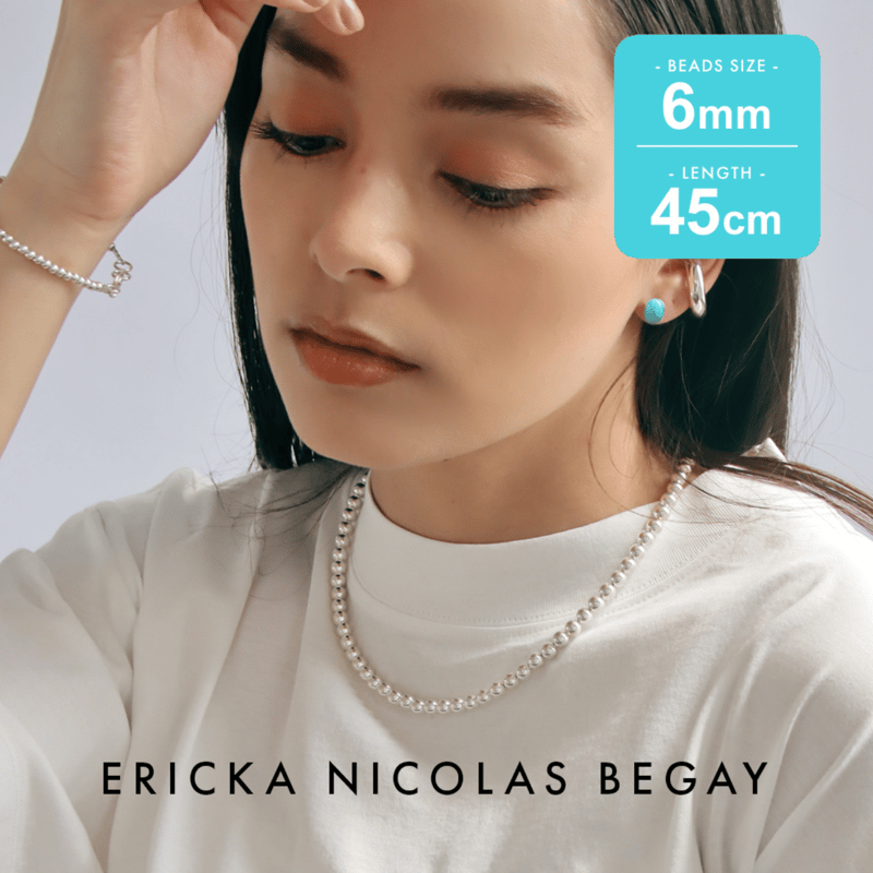 ERICKA NICOLAS BEGAY【6mm/45cm Shiny navajo pear ERICKA NICOLAS BEGAY【6mm/45cm Shiny navajo pear