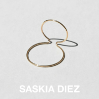 【SASKIA DIEZ サスキア ディツ】NO2 シルバー ワイヤー ダブル イヤーカフ レディース 片耳用