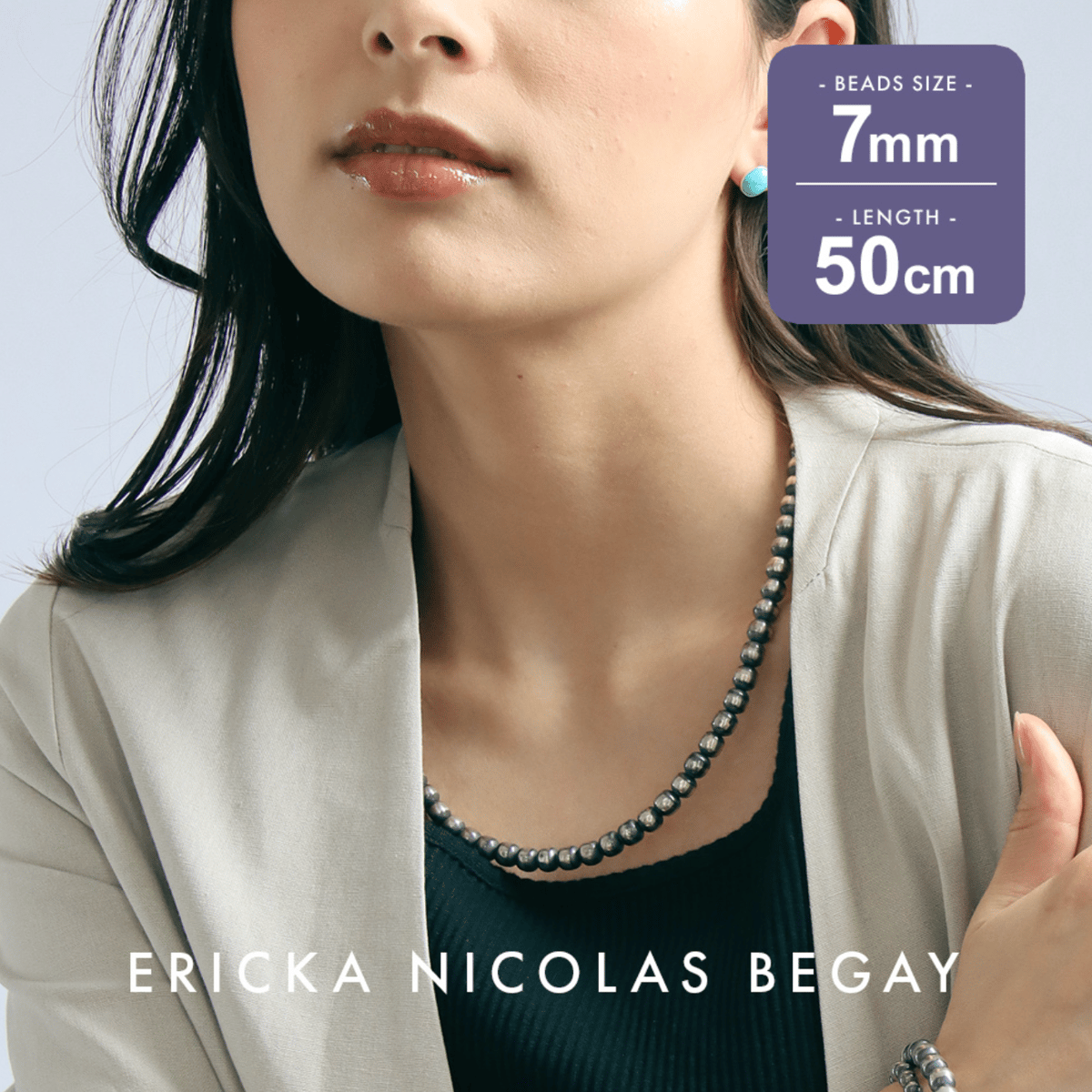 Ericka Nicolas Begay 6mm 50cmナバホパールネックレス 楽天市場】ERICKA NICOLAS BEGAY エリッカ ニコラス ビゲイ 6mm