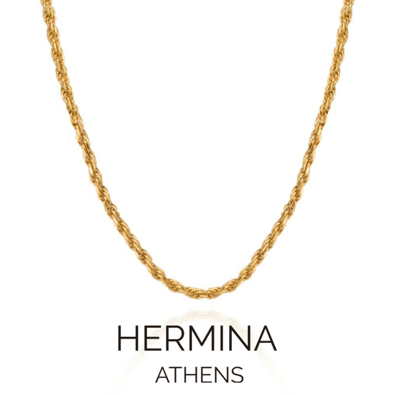 HERMINA ATHENS ヘルミーナ アテネ】 ゴールド コード チェーン