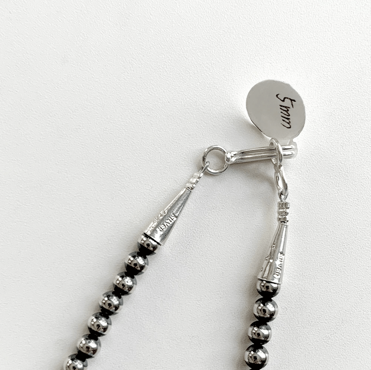 ERICKA NICOLAS BEGAY【5mm/50cm Oxidized navajo p ERICKA NICOLAS BEGAY【5mm/50cm Oxidized navajo p