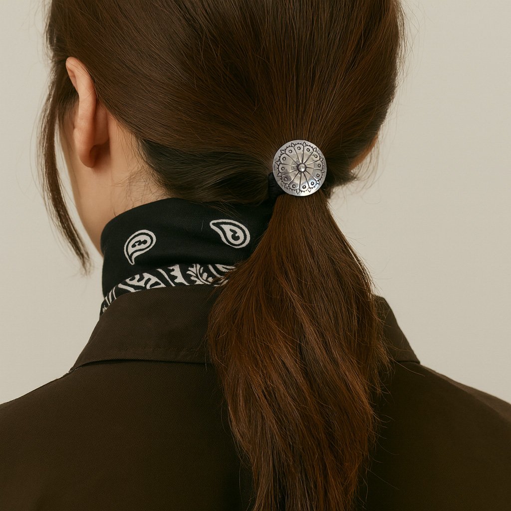 HARPO アルポ【CHOU04】Navajo Concho Hairband ナバホ シルバ