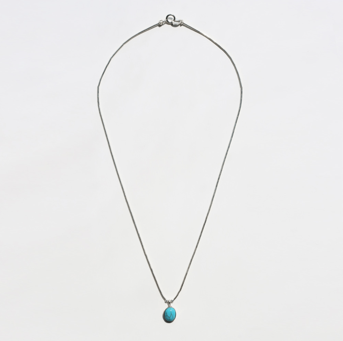 HARPO ハルポ【N331】ターコイズ ストーン ヘイシ シルバー チューブ