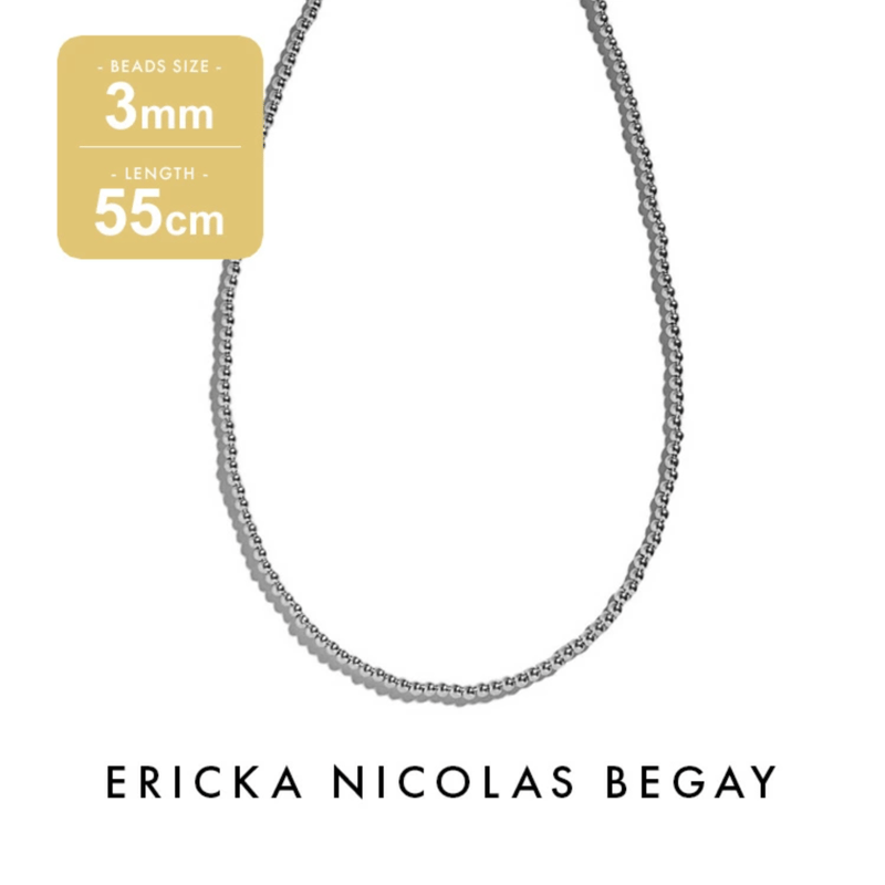 ERICKA NICOLAS BEGAY 3mm/55cm Navajo Pearl Nec
