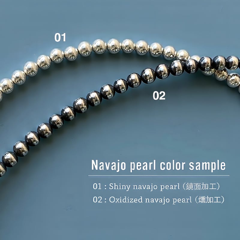 ERICKA NICOLAS BEGAY 3mm/35cm Navajo Pearl Neck