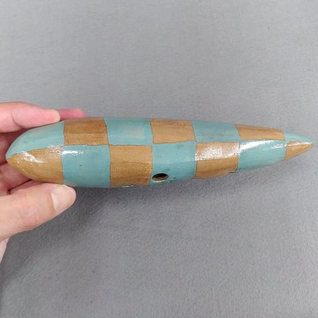 アケタ オカリナ アルトC シングル管 市松模様 Rモデル RT-5C-I